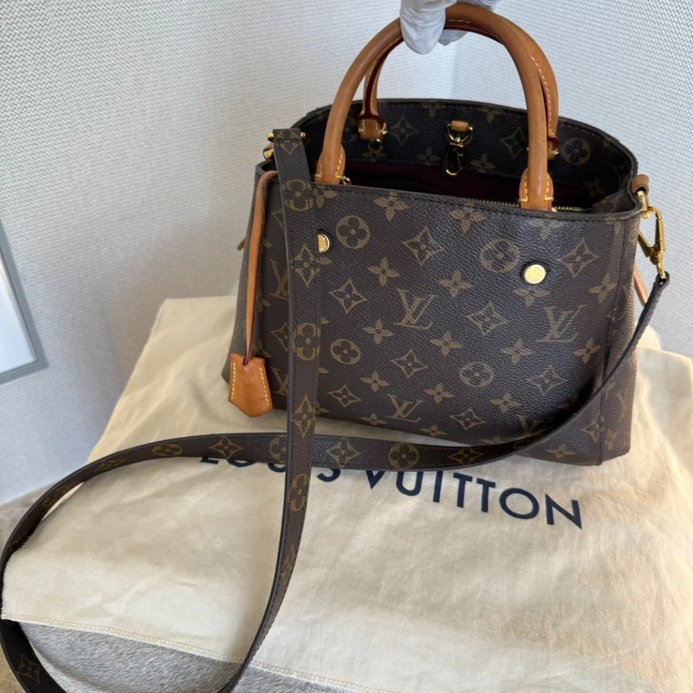 LOUIS VUITTON MONOGRAM MONTAIGNE BB CROSS BODY HANDBAG